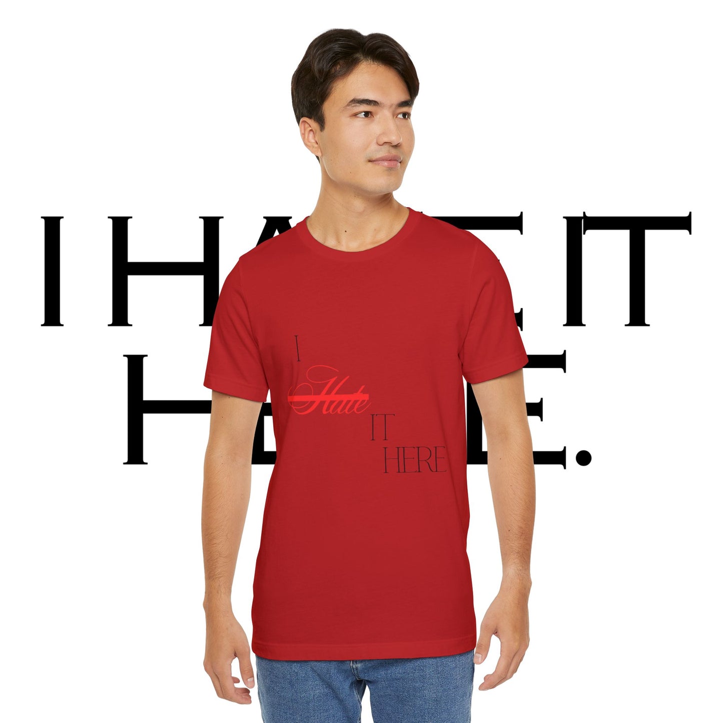 I hate it here basement tee
