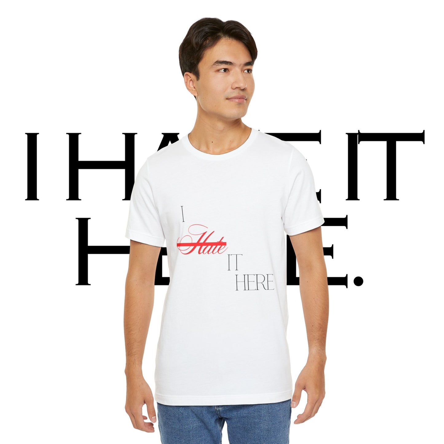 I hate it here basement tee