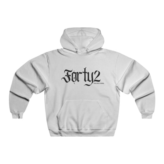 Stylish Men's Hoodie with 'Forty2' Design, Cozy Casualwear, Streetwear, Gift for Him, Unisex Sweatshirt