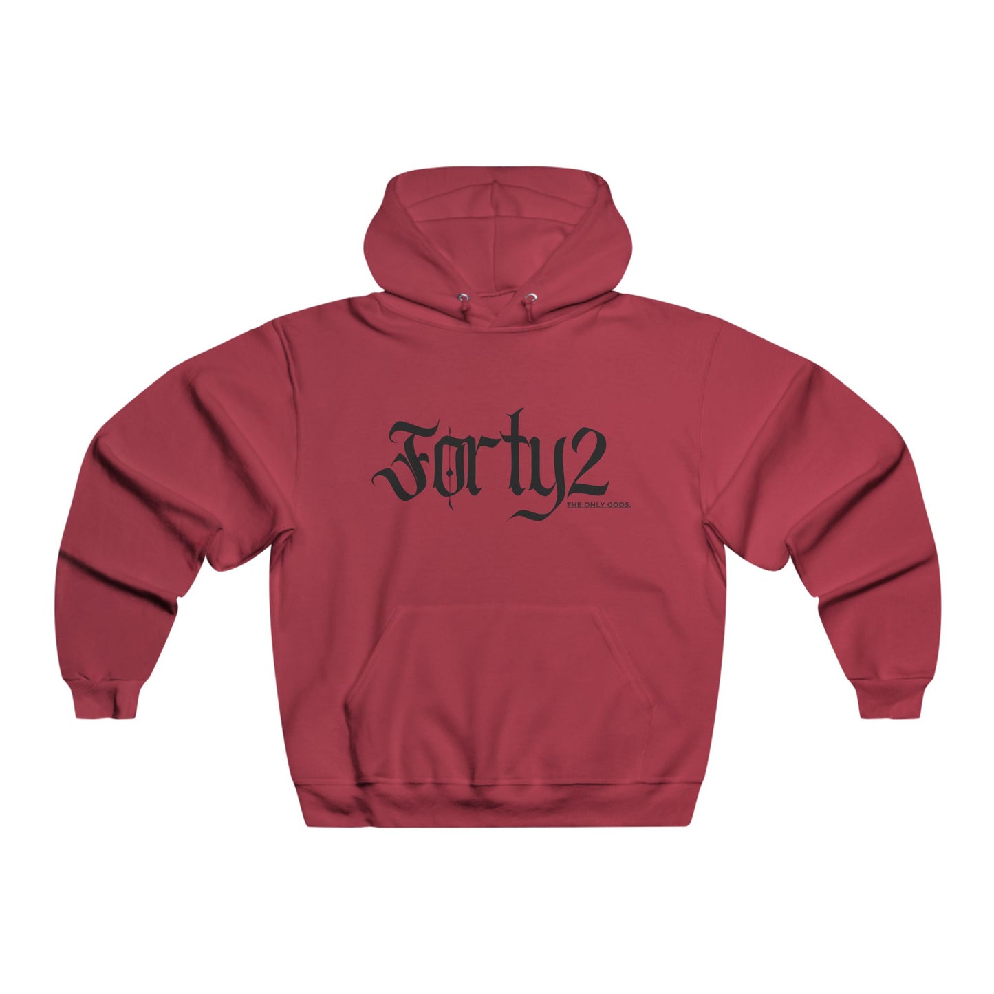 Stylish Men's Hoodie with 'Forty2' Design, Cozy Casualwear, Streetwear, Gift for Him, Unisex Sweatshirt