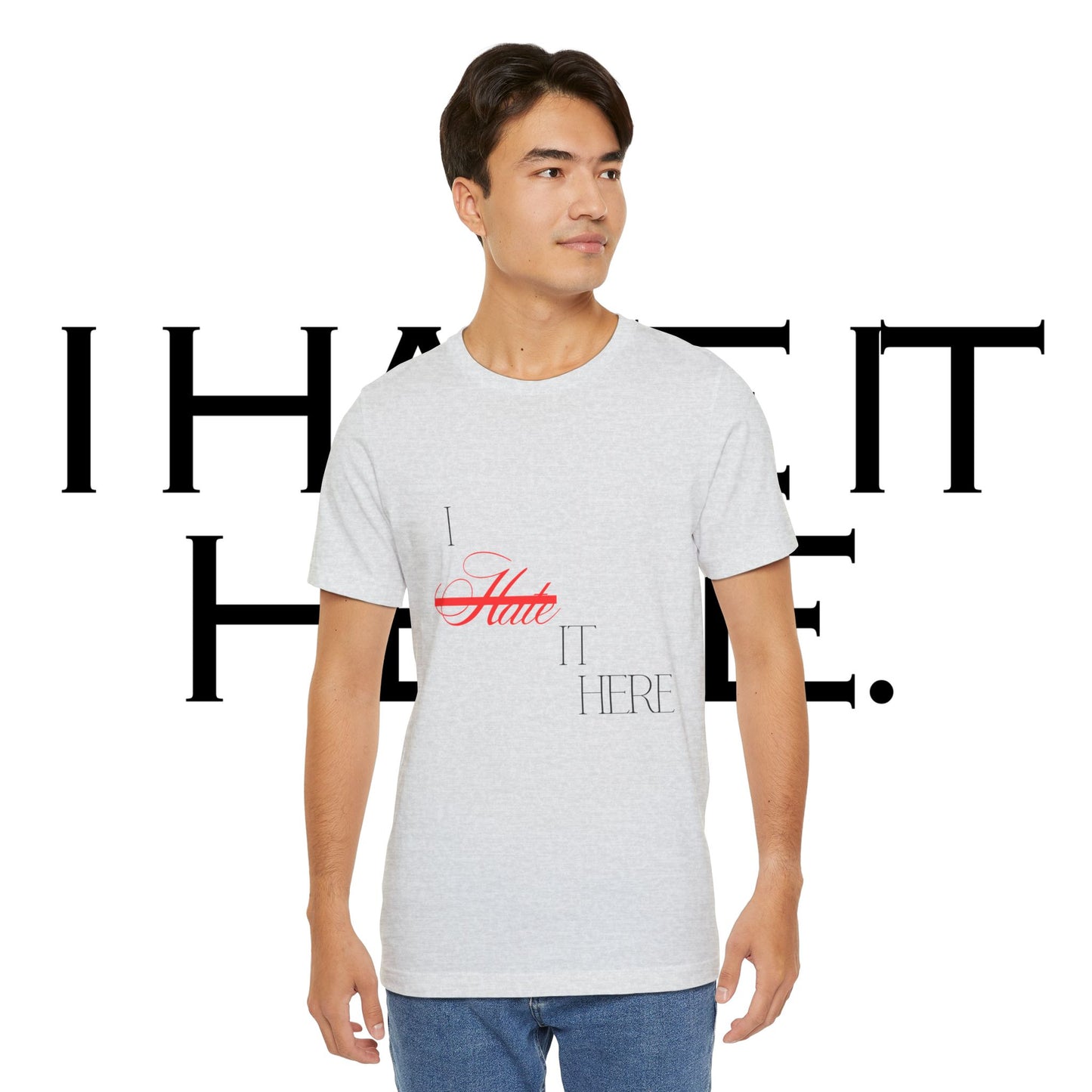 I hate it here basement tee