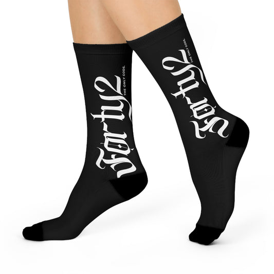 Cushioned Crew Socks with Stylish Text Design, Comfortable Everyday Wear, Great Gift for All Occasions, Trendy Fashion Accessory, [...]